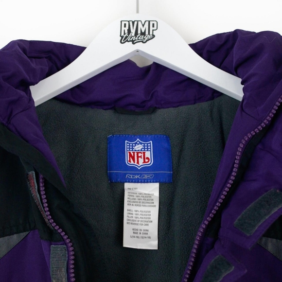 Reebok NFL Baltimore Ravens Black and Purple Jacket (Large) - Picture 4 of 4